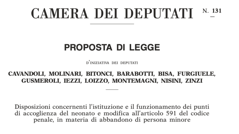 Una proposta rispolverata: “la ruota degli innocenti”