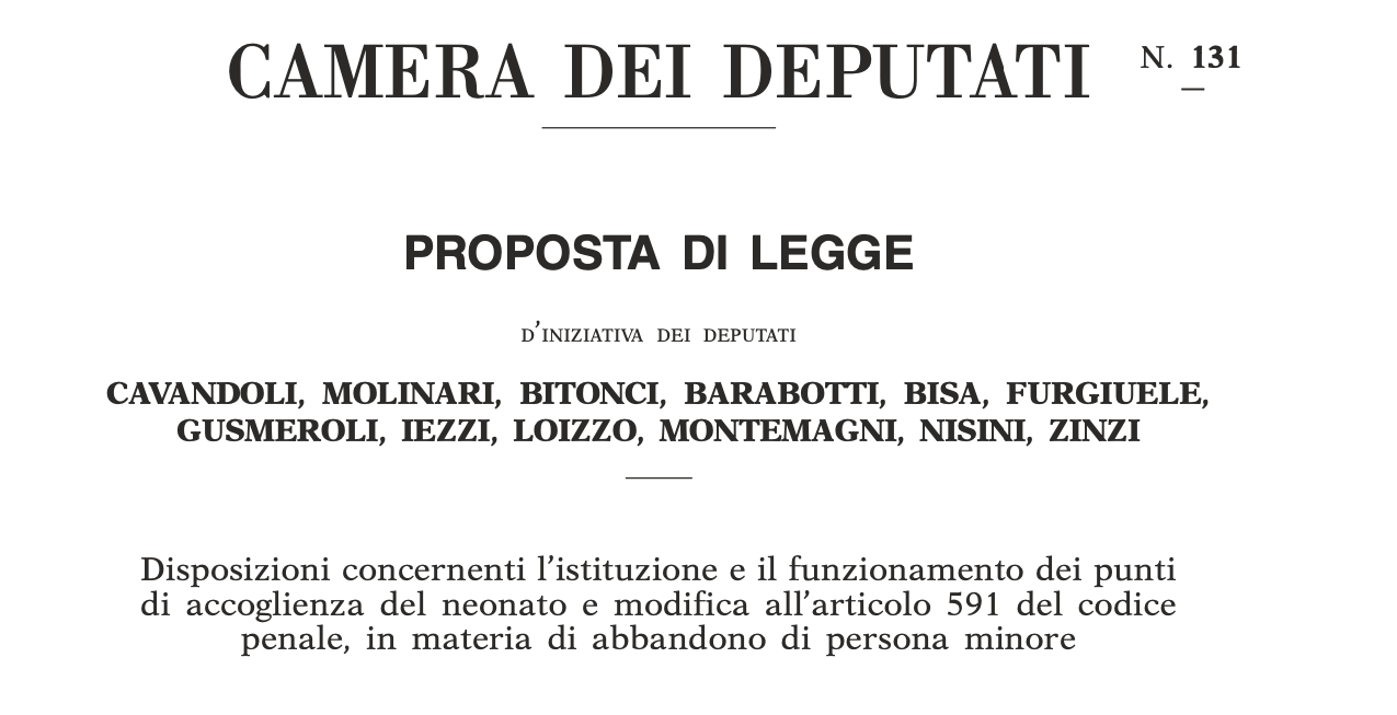 Una proposta rispolverata: “la ruota degli innocenti”